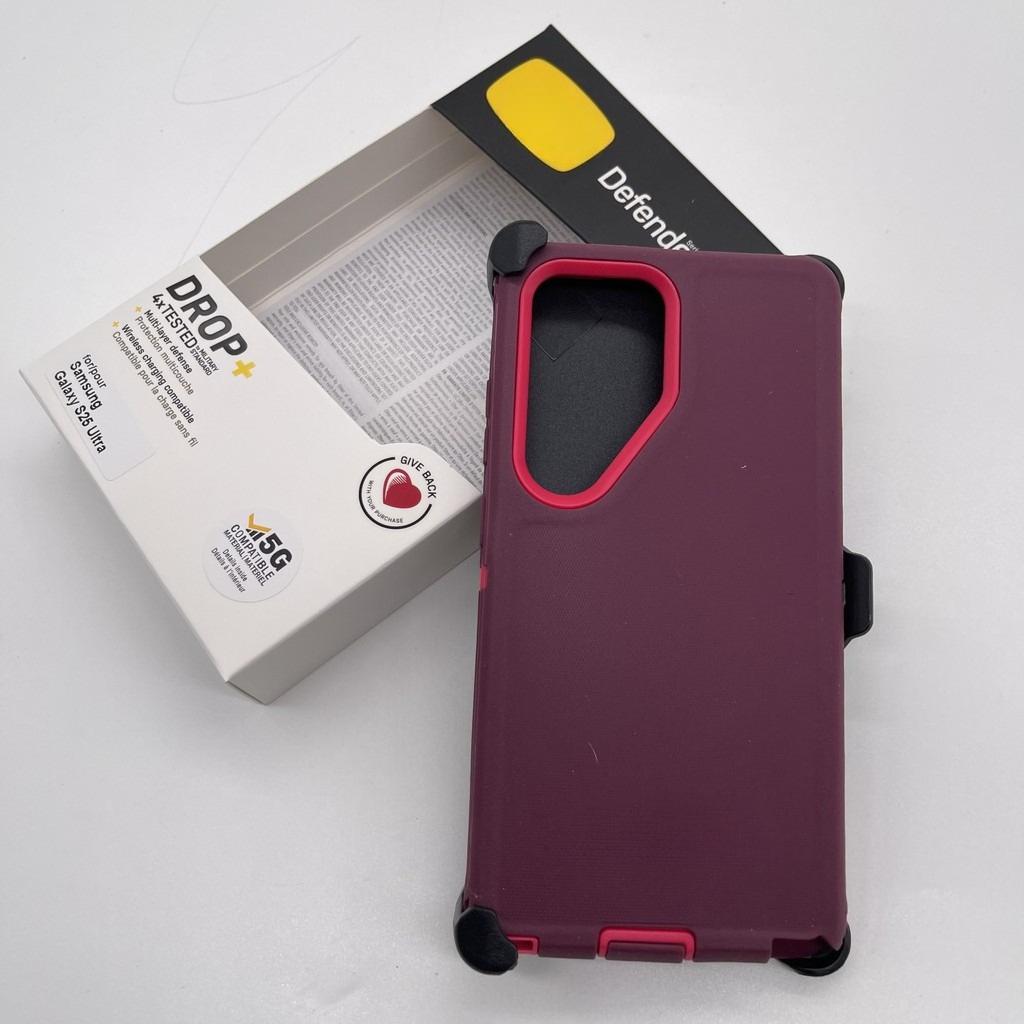 3-в-1 Противоударный чехол серии Defender для Samsung Galaxy S26Ultra Pro Edge S25 Plus S24 S23 Ott BOX Клипса для ремня Противоударная Защитная крышка