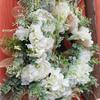Simulated Embroidered Wreath Peony Artificial Flower Door Decoration