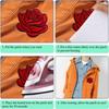 1pcs Roses Decals Flowers Clothing Accessories Embroidered Applique Iron On Patches For Jackets, Sew On Patches For Clothing Backpacks Jeans T-Shirt