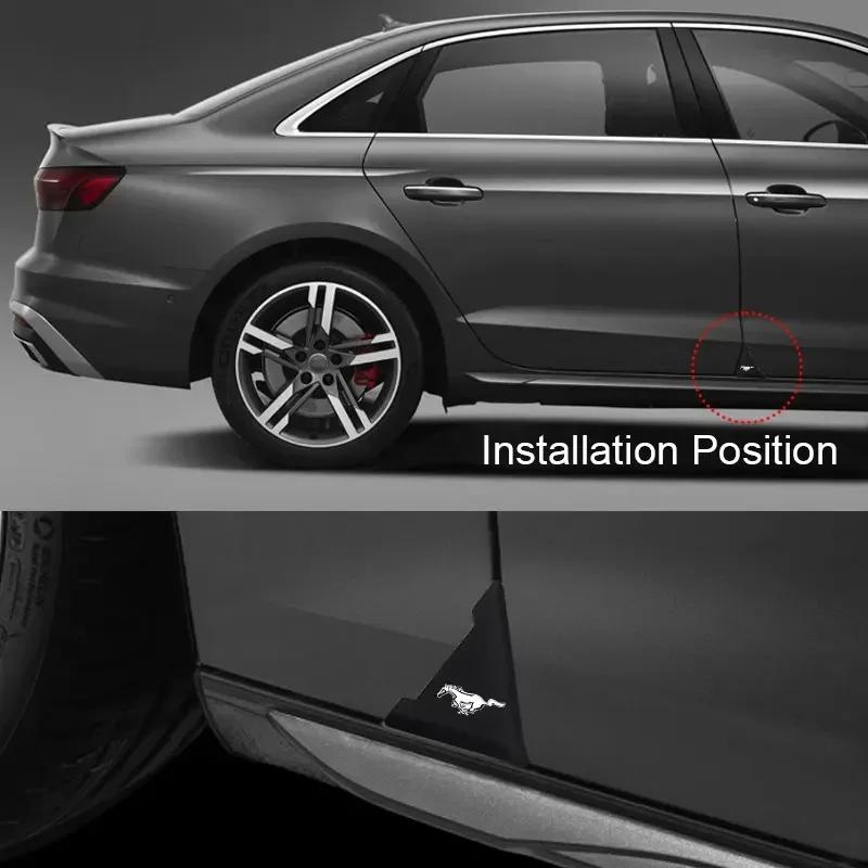 Новая автомобильная наклейка 2026 года для Ford 2 шт. Наклейка для защиты угла двери автомобиля Протектор от столкновений для Ford Mustang GT500 GT350 Cobr
