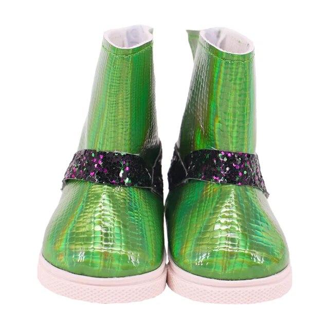 Обувь для куклы, сапоги, плюшевые сапоги ручной работы, обувь 7 см для 18 дюймов, американская кукла Baby Born 43 см, аксессуары