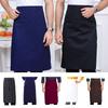 Unisex Waist Apron Black Short Half Waist Apron Fashion Short Apron Chef