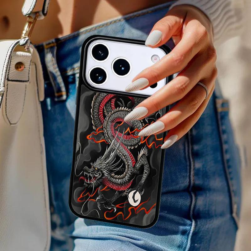 Азиатский китайский дракон Чехол для телефона Для iPhone 17 Air 14 15 13 12 Max Чехол Для Apple 14 15 16 16e 11 Pro Max Plus Coque