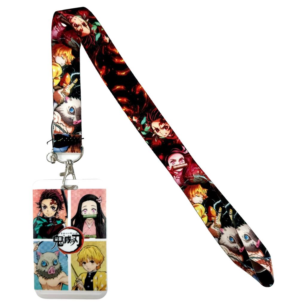 Аниме Шнурок Держатель для Бейджа Брелоки На шею Для Пропуска Держатель для Банковской Карты Ремешки Аксессуары Брелок для Мобильного Телефона