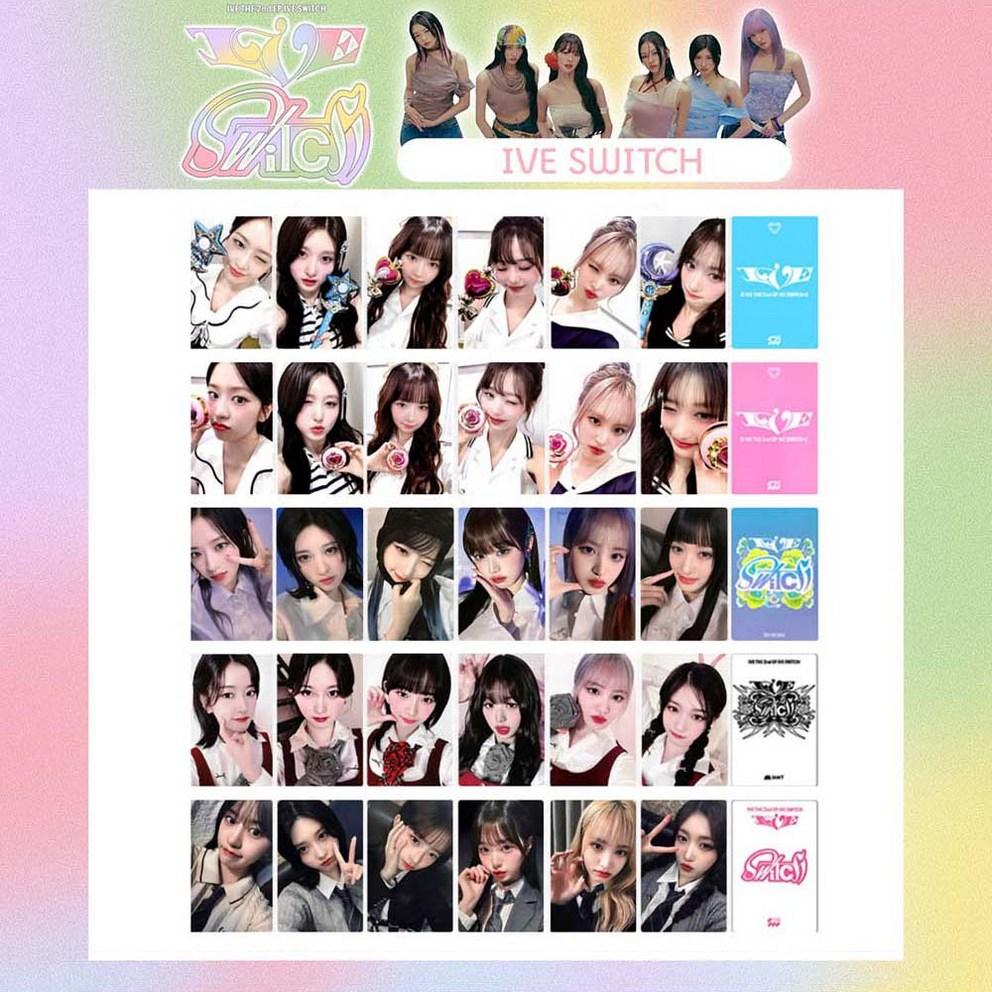 Ive Switch Earp Набор фотокарточек Poca из 30 листов (7 типов)