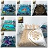 3D Digital Printed Marine Animal Bedding Set, Bedroom Duvet and Pillowcase Bedding Set, AU/EU/US Full Size Home Decoration