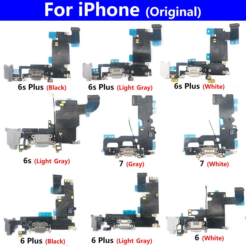 USB Micro Charger Charging Port Dock Connector Microphone Board Flex Cable For IPhone 6 6S Plus 7 Fast Charging
