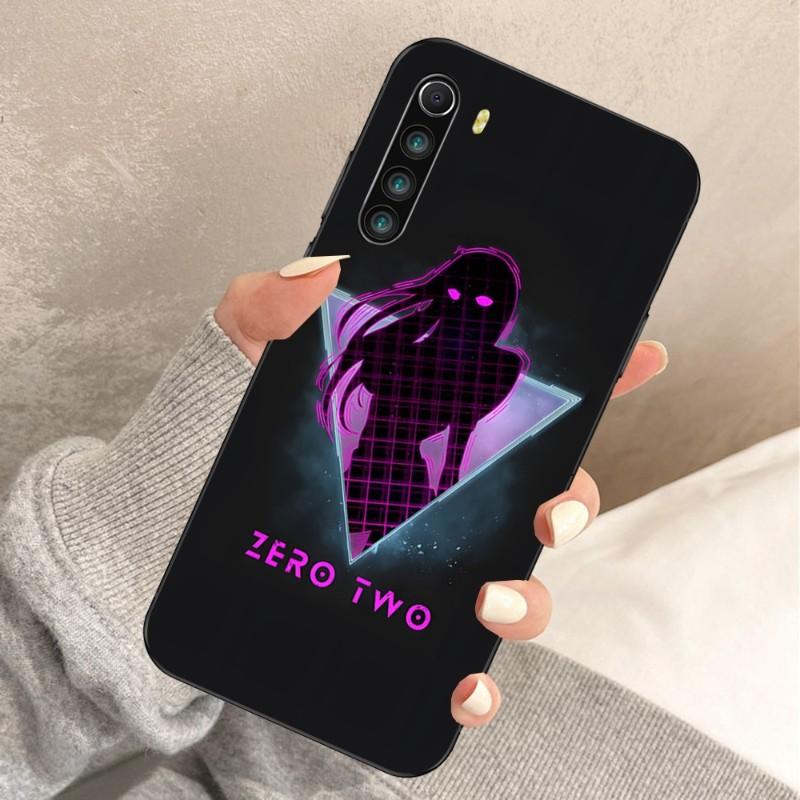 Zero Two Darling 002 Phone Case For Xiaomi Redmi Note 11 10 9T 8 7 Pro Redmi 10 9 9A 9C 8 7 6 Soft Black Phone Cover