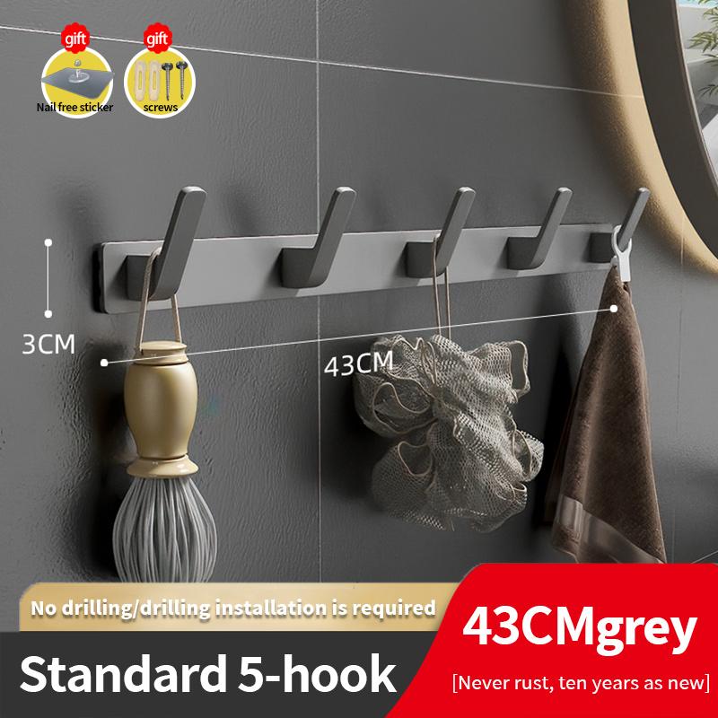 YUNJIEYA Черно-белые Дверные Крючки Крючок Для Одежды Вешалка Полка Органайзер Полка Для Хранения Душевая Стена Вешалка Кухня Аксессуары Для Ванной Комнаты