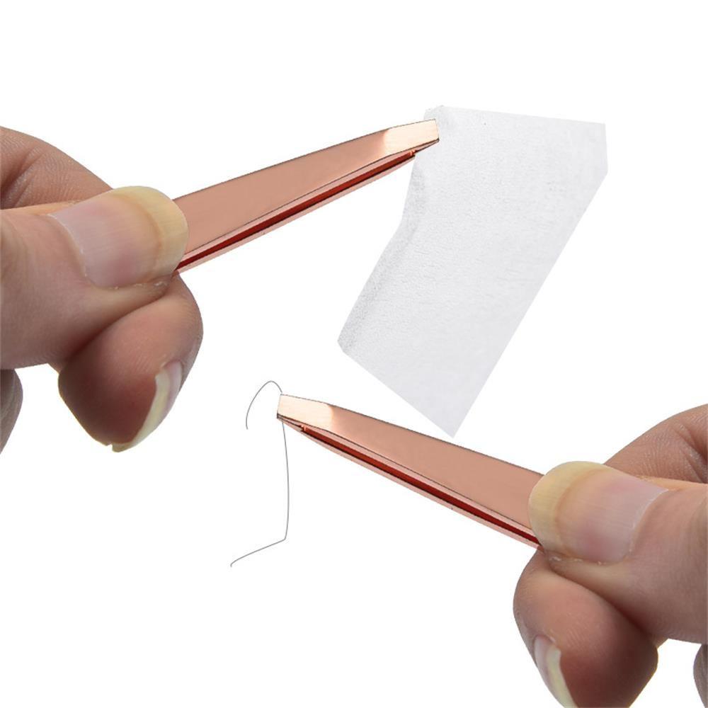 Eyelid Stickers Pliers Nail Rhinestones Picker Eyelashes Extension Clip Eyebrow Tweezers with Comb