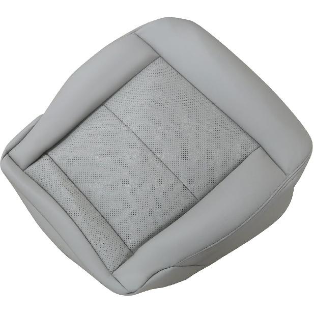 GXARTS Gray Leather Driver Side Bottom Replacement Seat Cover Compatible with Mercedes Benz E200 E250 E300 E350 2010 2011 2012 2013 2014