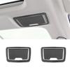 4pcs Carbon Fiber For BMW G30 5 Series 2018- Car Rear Seat Vanity Mirror Frame Trim Interior Sticker Accessories