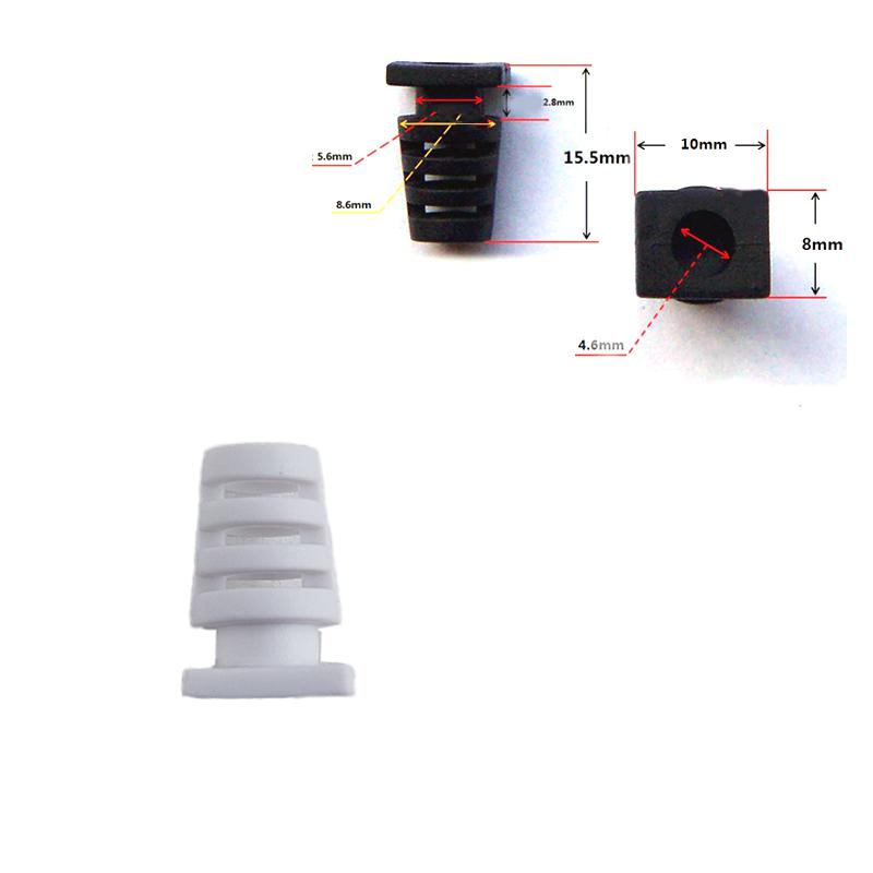 10 Pcs 4.6/5.2/6mm Cable Gland Connector Rubber Strain Relief Cord Boot Protector Wire Cable Sleeve Power Tool Cellphone Charger