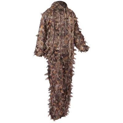 Коричневый дикий камуфляжный костюм Ghillie 3D Leaf Куртки и штаны Комплект одежды для охоты