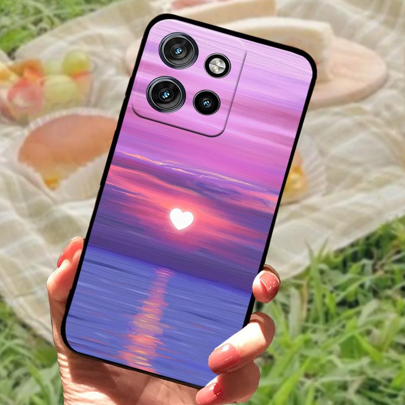 Чехол для Motorola Edge 50 Neo Edge50 Для телефона Moto Edge 50 Neo Чехол-крышка 50 Neo 6,4" Coque Черный Силиконовый Мягкая Задняя Крышка Чехол