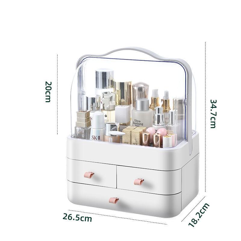 Ящик для хранения косметики, пыленепроницаемый стеллаж для хранения, настольная сортировочная коробка, комод для ухода за кожей, стеллаж для хранения
