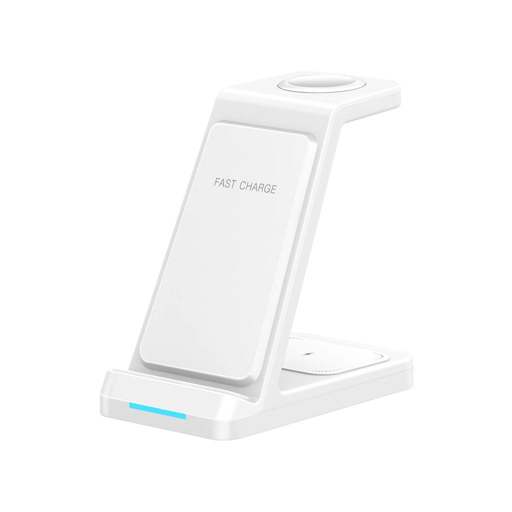 Wireless Charger Stand 3 in 1 Fast Charging Station for iPhone 16 15 14 13 12 Pro Max iWatch 10/9/8/7/6/5/4/3 Airpods 4/3/2/