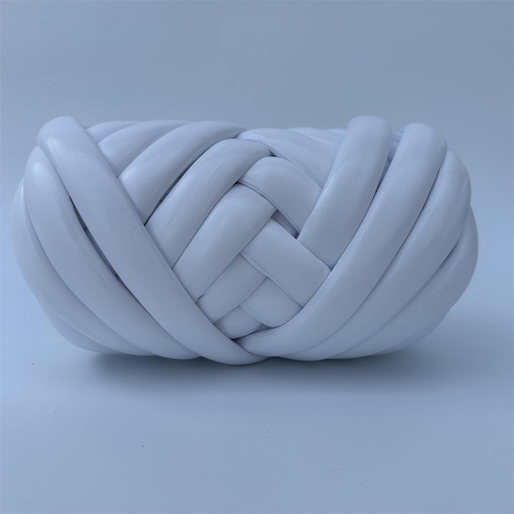 500g DIY Imitation Metal Leather Yarn Leather Finish Giant Yarn  Basket Blanket Carpets Making