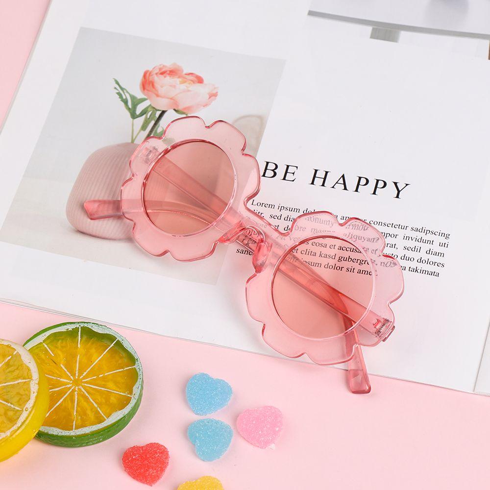 1pc Cute Fashion Trend Streetwear Eyewear Sun Glasses Vintage Flower Shape Children Sunglasses