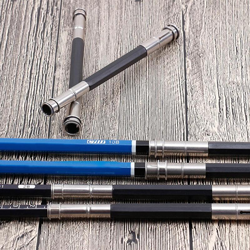 1 Pcs Adjustable Size Dual Head /Single Head Pencil Extender Holder Sketch School Office Painting Art Write Tool for Writing Gift
