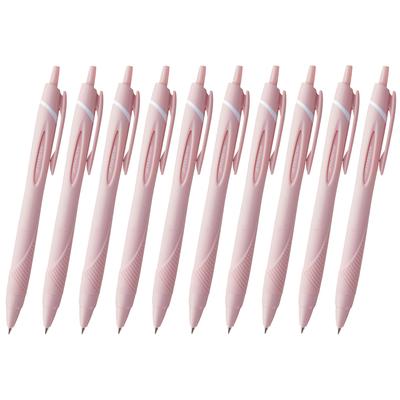 Шариковые ручки Mitsubishi Pencil Jetstream Soft Easy to Oil-Based, набор из 10 штук, 0,38 мм, розовые, пишущие, SXN15038.66, упаковка 10 штук