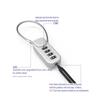 Anti-theft 4 Digit Password Lock Wire Rope Security Coded Lock Portable Backpack Zipper Lock  Home