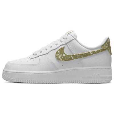 Женские кроссовки Air Force 1 07 Essential Barely Paisley белые DJ9942-101