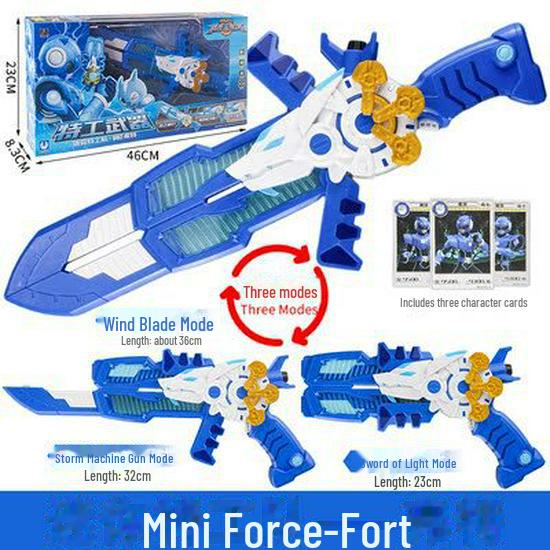 Mini Force Super Beast King Mech: Two-Piece Weapon Toy Set