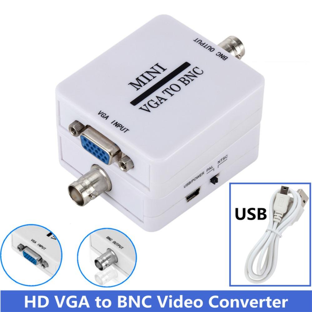 BNC Output VGA To BNC Video Converter Box VGA Input HD VGA To BNC Adapter HDTV Monitor