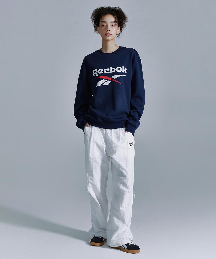 Reebok Широкие брюки Rival Ripstop - Белый