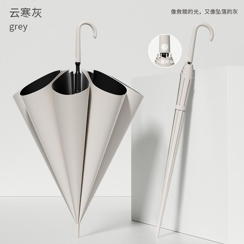 Зонт мужской большой автоматический прямой с длинной ручкой для гольфа