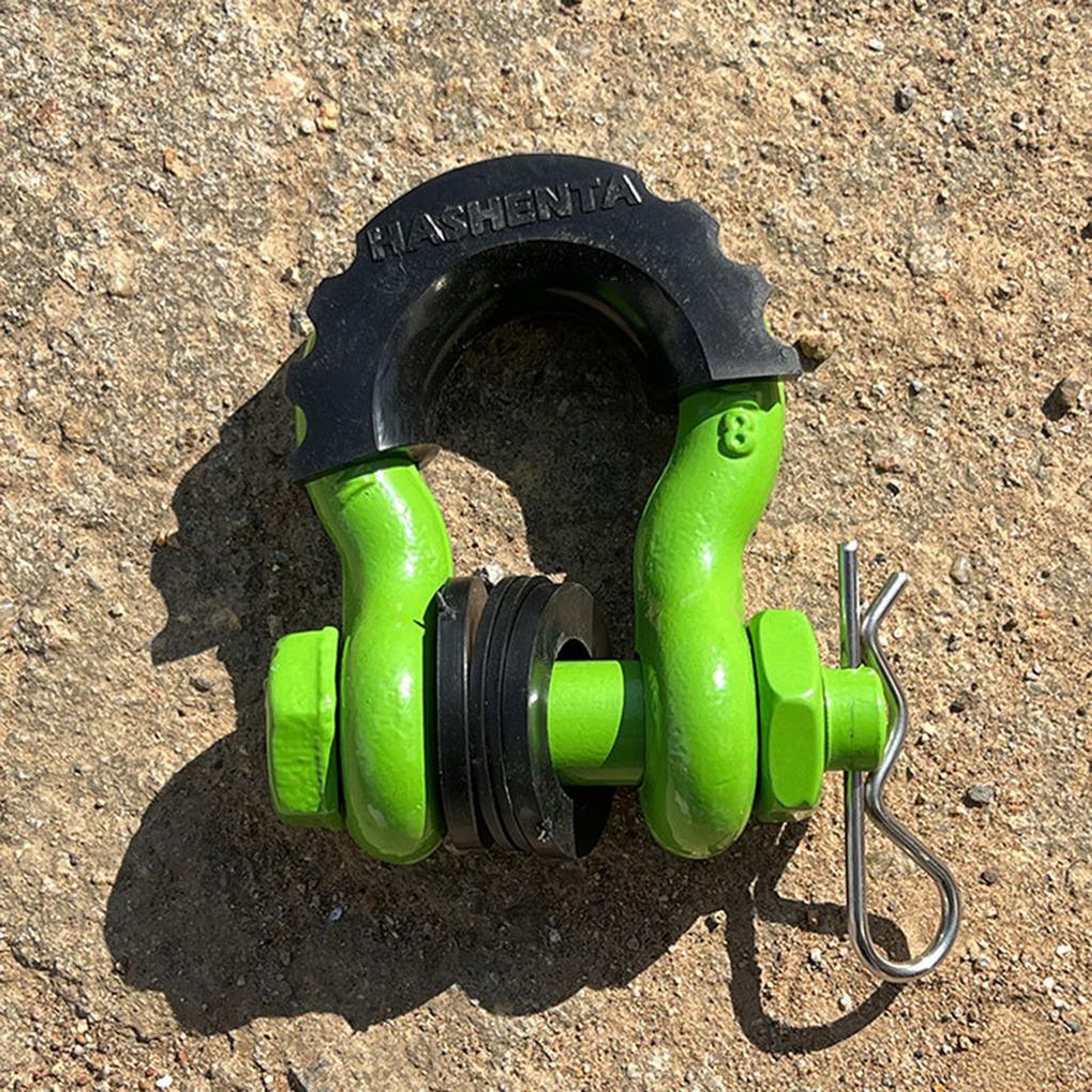 2 шт. D-образная скоба для якоря 5/8", прочная буксировочная скоба с прочностью на разрыв 28660 фунтов для восстановления внедорожника Jeep