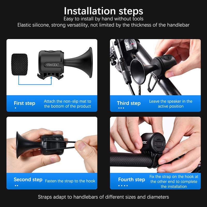 Велосипед Электронный Громкий Звуковой Сигнал Велосипедный Руль Сигнальный Звонок Велосипедный Детский Самокат