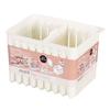 Pearl Metal Freezer/Refrigerator Storage Box with Dividers, White, Motif, Made in Japan, HB-1749