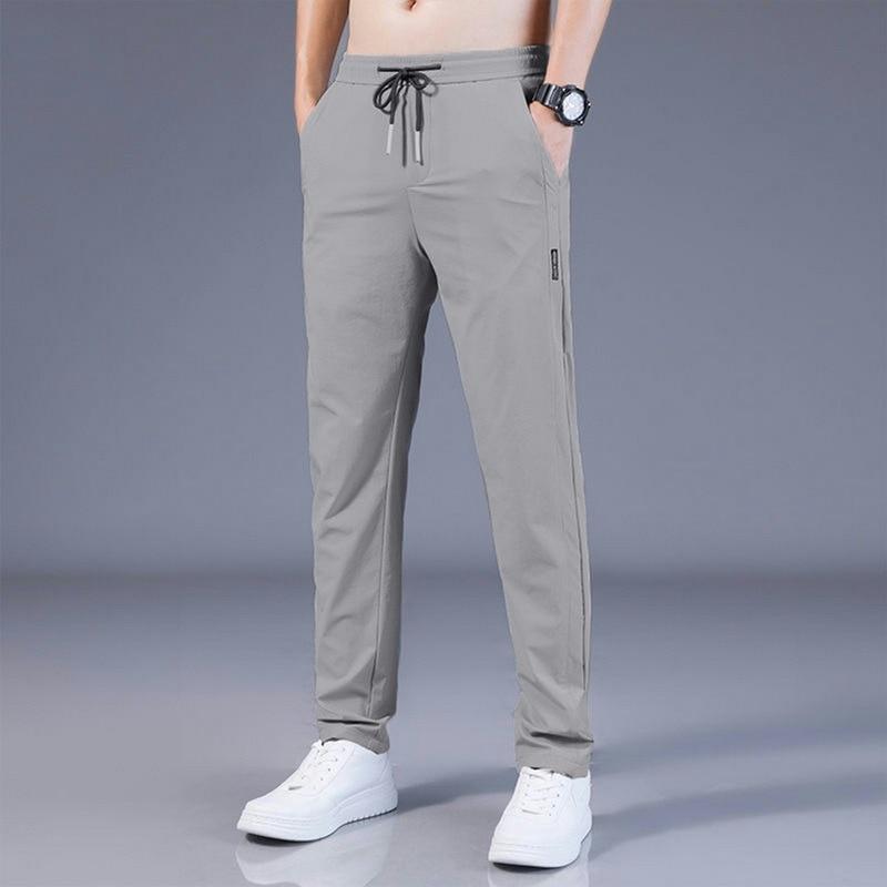 Men's Trousers Spring Summer Thin Section Solid Color Fashion Trousers Casual Work Pants