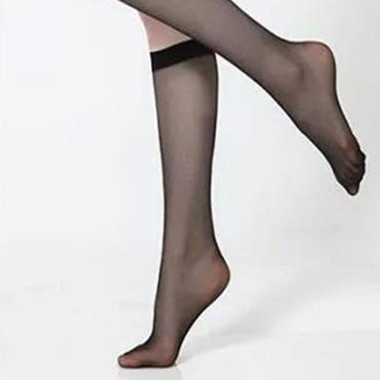 5 пар женских чулок Ультратонкие прозрачные высокоэластичные противоскользящие однотонные мягкие дышащие быстросохнущие женские длинные носки длиной до икры