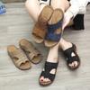Summer New Fashionable Round Toe Open Toe Women's Sandals Thick Sole Wedge Heel Comfortable Casual Women's Slippers