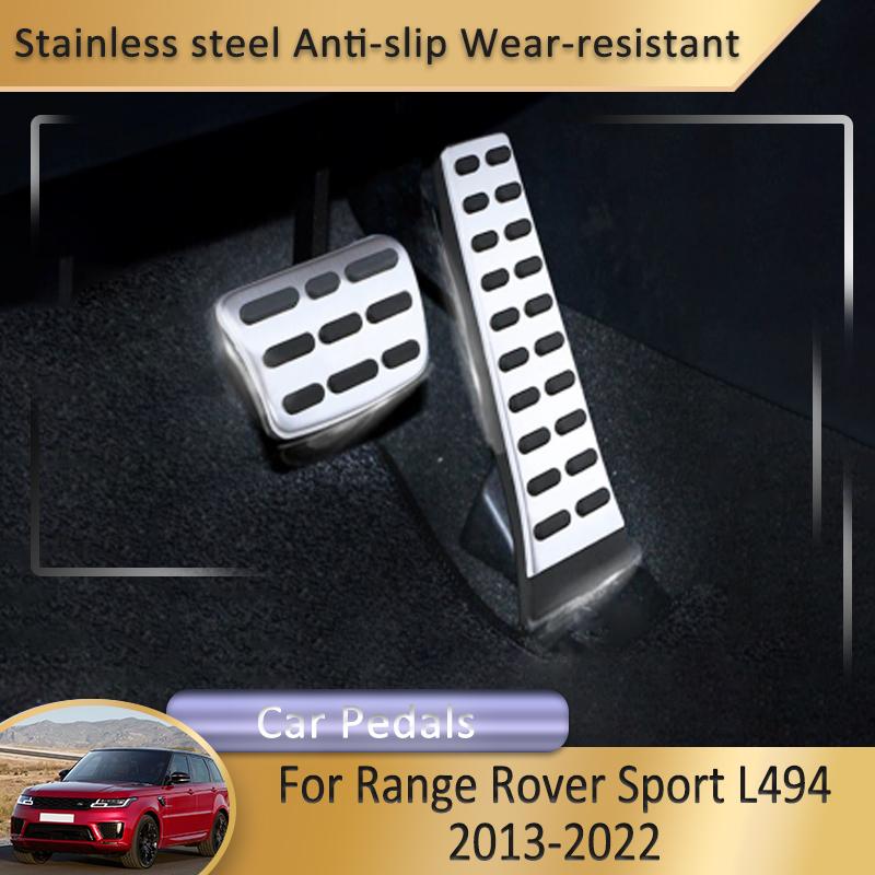 For Range Rover Sport L494 2013~ 2014 2015 Gas Fuel Brake Restfoot Car Rest Pedal Cover No Drilling Car Interior Accessories