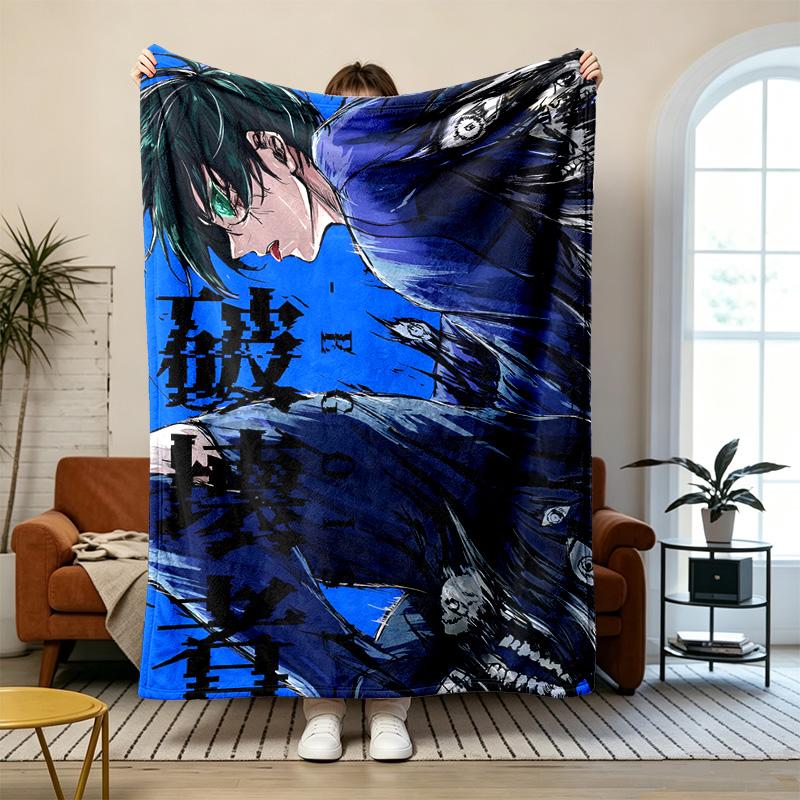 Blue Lock Soft and comfortable flannel Suitable for sofas living rooms outdoor camping travel and also makes a great anniversary gift