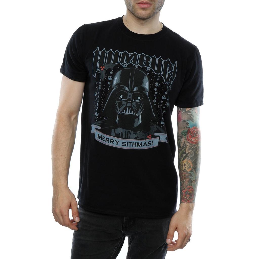 Star Wars Mens Christmas Darth Vader Humbug T-Shirt
