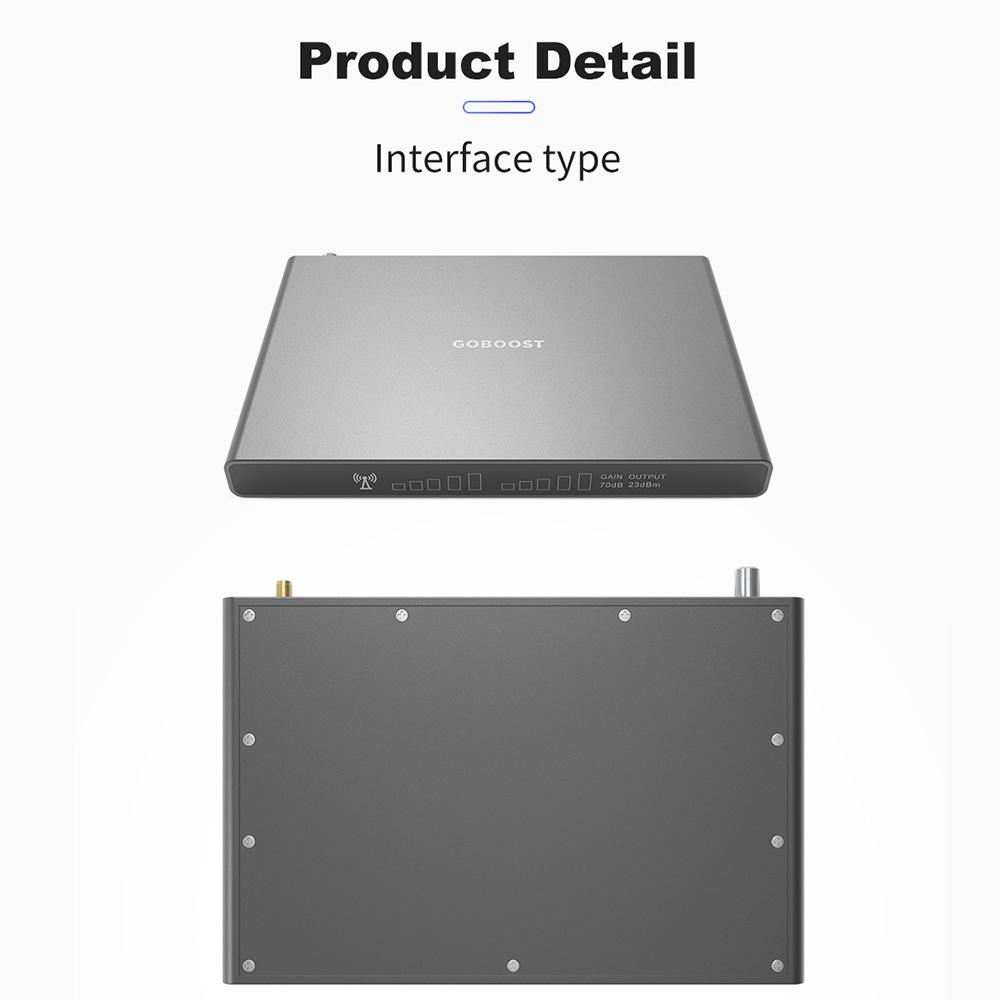 Двухдиапазонный усилитель сигнала GOBOOST, 70 дБ, 2G + 3G + 4G, усилитель сотовой связи 850 900 1800 1900 2100 МГц, повторитель мобильной сети с внутренней антенной на 360 °
