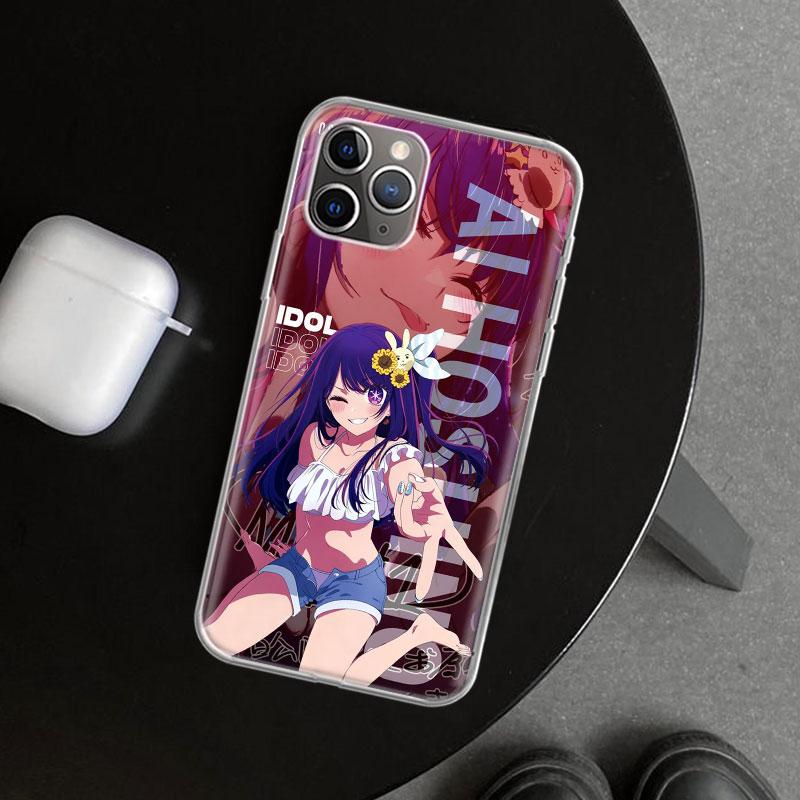 Япония Аниме Oshi No Ko Чехол для телефона для iPhone 11 12 13 Mini 14 15 Plus 16 Pro Max 17 Air 7 8 + SE Арт Индивидуальный Fundas 11