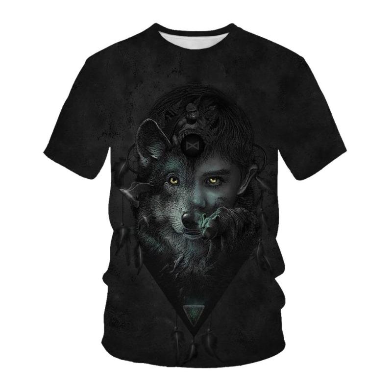 Летняя мужская футболка с цифровой печатью, мужская повседневная спортивная рубашка с круглым вырезом и коротким рукавом