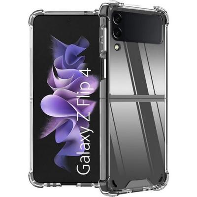 Чехол - Phonillico® - Samsung Z FLIP 4 - Ударопрочный - Мягкий силикон - Прозрачный