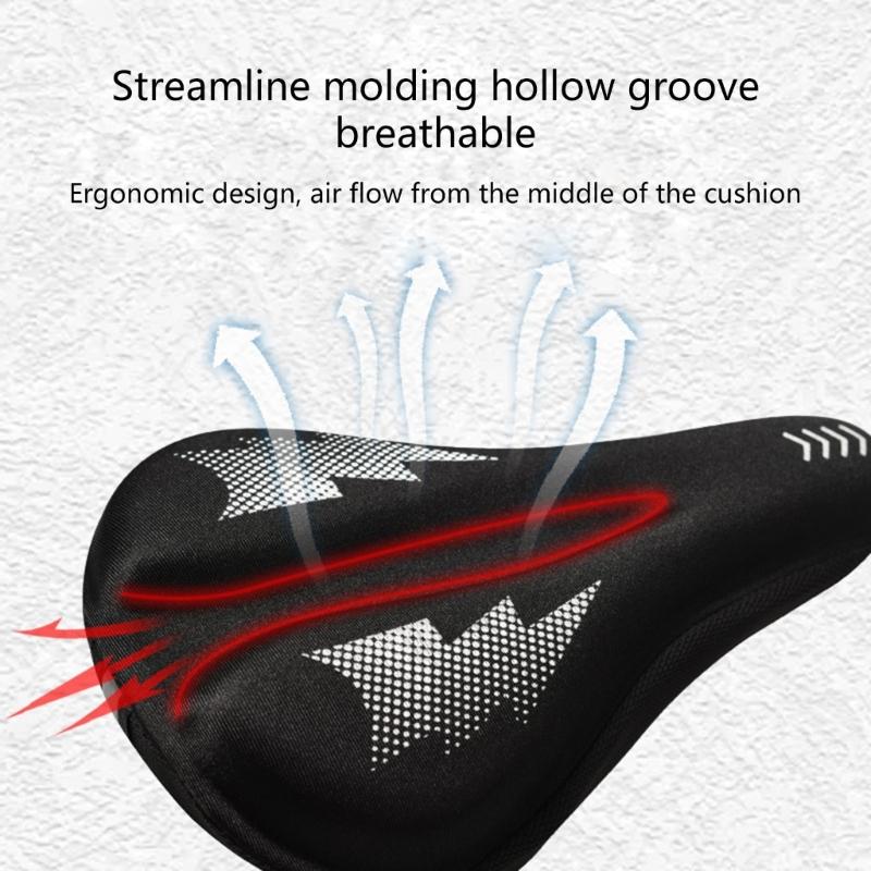 Gel Bike Seat Cover Padded Soft Bike Seat Cushion Waterproof Cover Bike Saddle Cushion Covers for Mountain Road Bikes