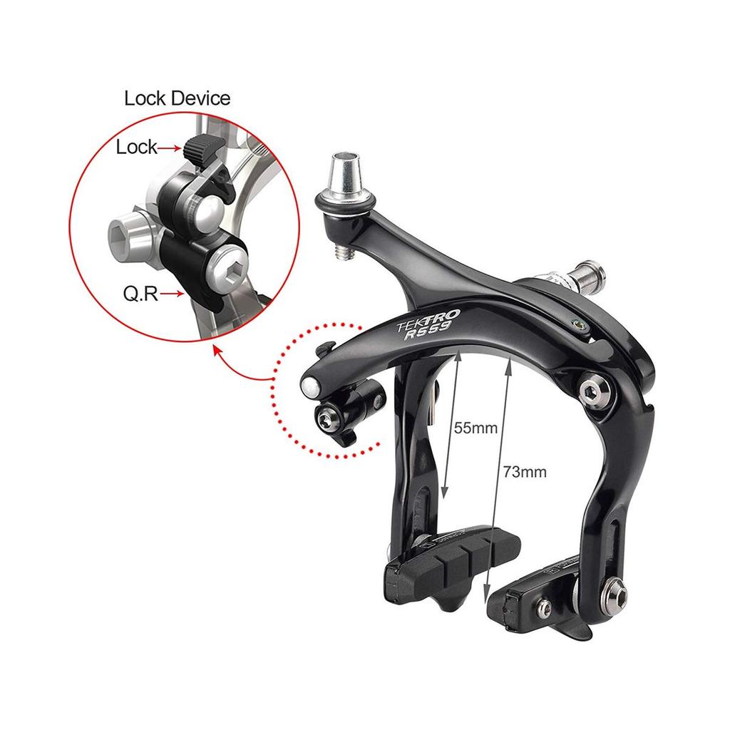 TEKTRO R559 суппорт тормозной передний/черный BR-TK-M033