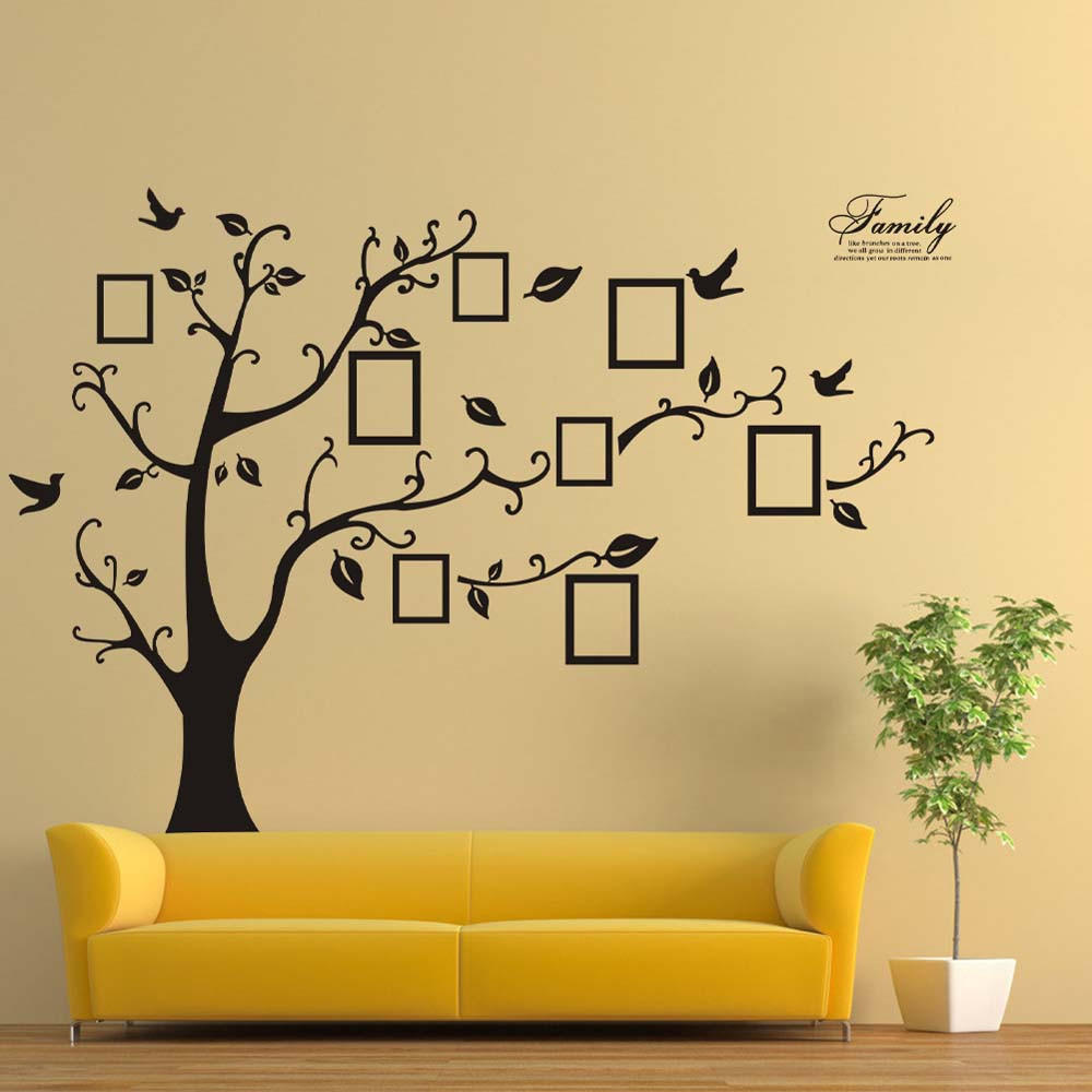 3d dIY Photo Tree PVC Wall Decals Adhesive Wall Stickers Mural Art Home Decor
