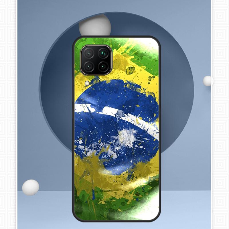 Brazil Brazilian Flag For Huawei P30 P60 Pro P20 P40 Lite Nova 9 10 SE 12s 12i 11i 8i Y91 Y60 Y70 Y72 Y90 Y61 Case
