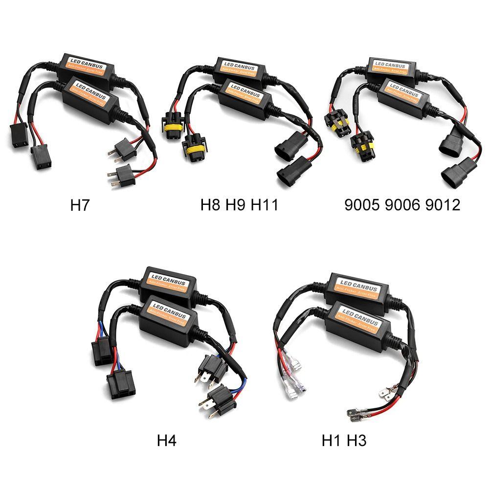 H1/H3/H4/H7/H8/H9/H11 Automotive LED Canbus Load Resistor Controller Fault Eliminator LED Decoder Light Error Free 12V Resistor