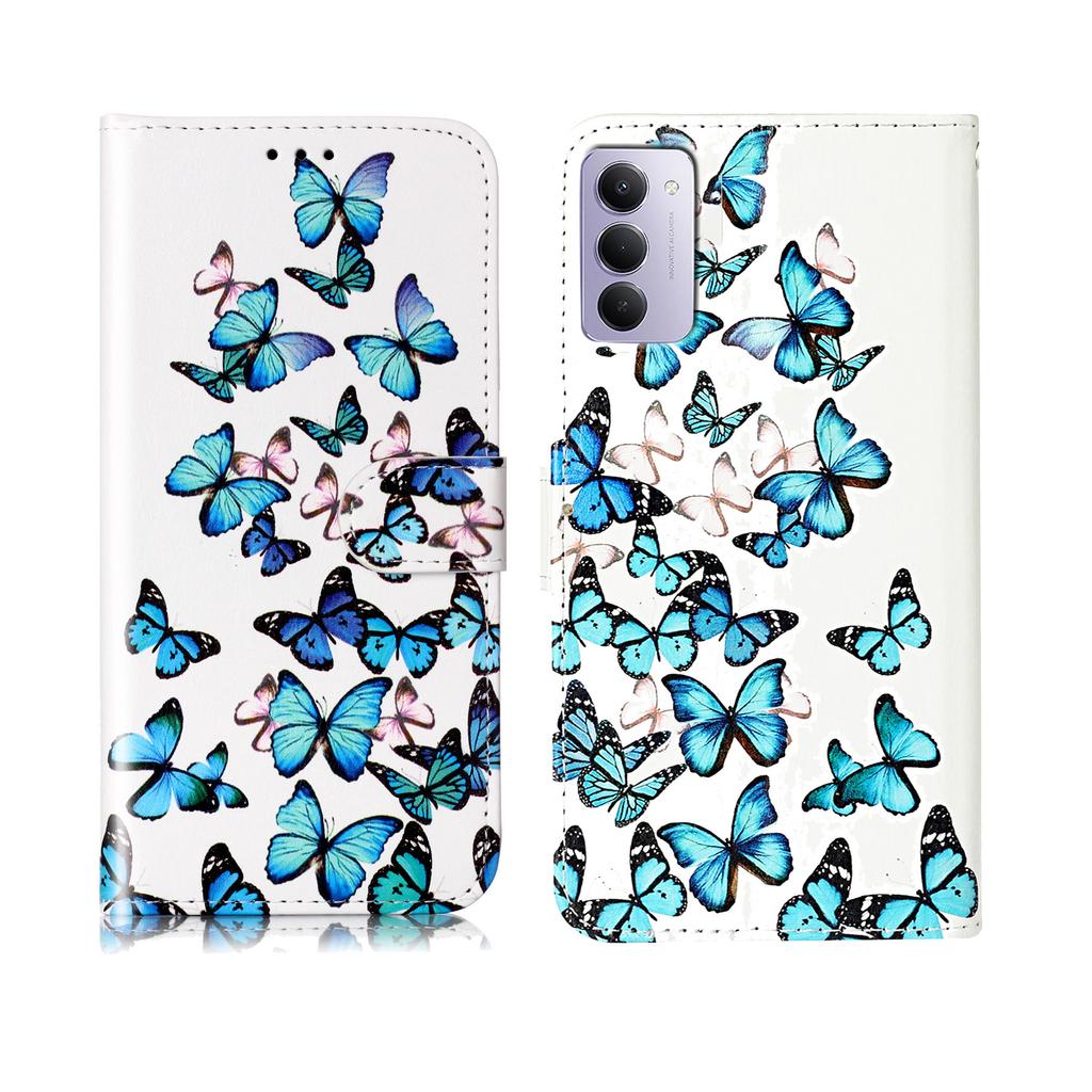 Для Xiaomi Redmi 15 4G (США) (171 мм)/Xiaomi Redmi 15 5G (США) (171 мм) Подставка Чехол Мраморный Расписной Фолио Флип Кожаный Кошелек Чехол для Телефона